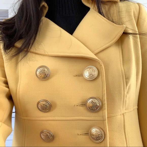 Forever 21 🌼 Yellow Spring Coat - Picture 2 of 3